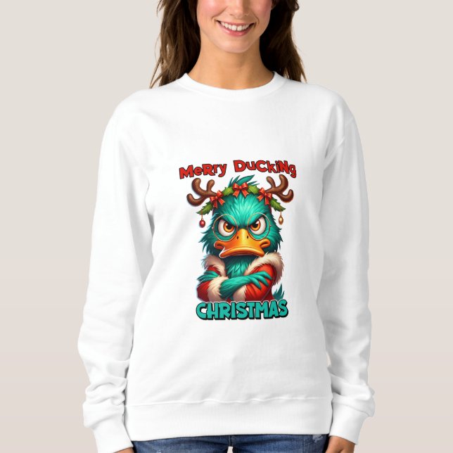 Merry Ducking-jul T Shirt (Framsida)