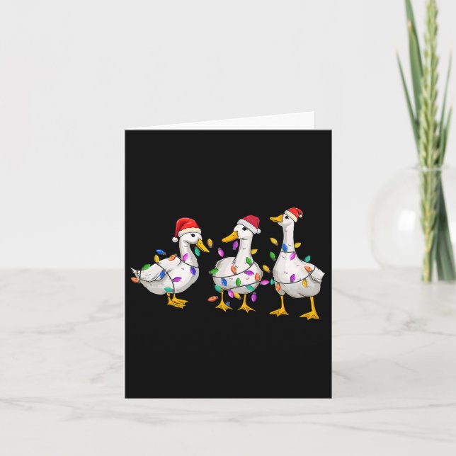 Merry Duckmas Funny Anka jul Anka Älskare Julafton Kort (Framsida)