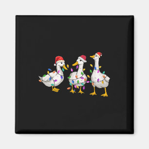 Merry Duckmas Funny Anka jul Anka Älskare Julafton Magnet