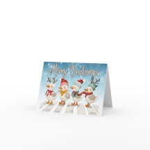 Merry Ducksmas julhälsningskort