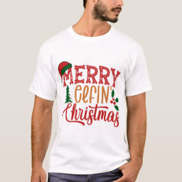 Merry elfin jul t shirt