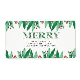 MERRY-etikett Fraktsedel