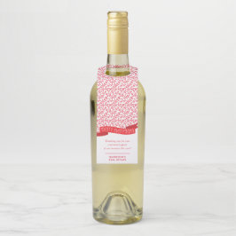 MERRY EVERYTHBANNER modern foliage mönster red