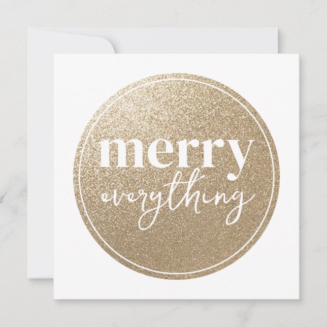 Merry Everything Golden Texture (Framsida)