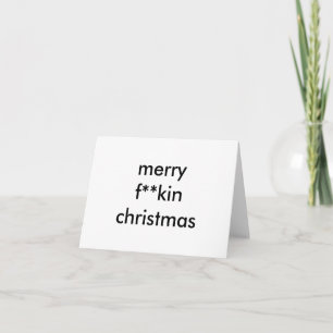 merry f**kin christmas helgkort