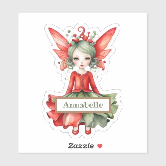 Merry Fairy-Anpassningsbarna - klippt vinylSticker Klistermärken (Ark)