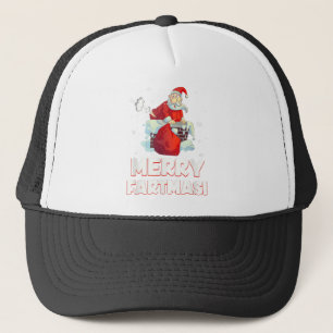 Merry fartmas jultomten farting christmas keps