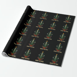 Merry Fastmas Spark Plug Christmas Tree Mechanic  Presentpapper