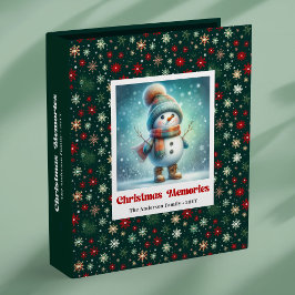 Merry festive Christmas snowman custom kids memory