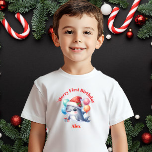 Merry First Birthday Baby Gift T Shirt