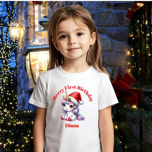 Merry First Birthday Baby Gift T Shirt (Skapare uppladdad)