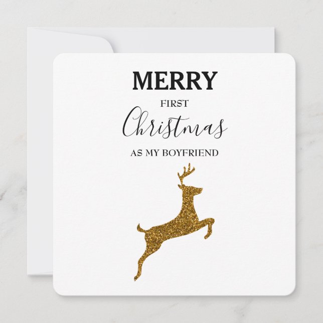 Merry First jul Boykompis Julafton Card (Framsida)