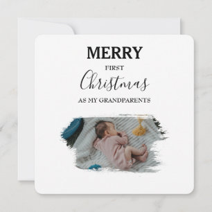 Merry First jul Grandföräldrar 2 Baby Foton