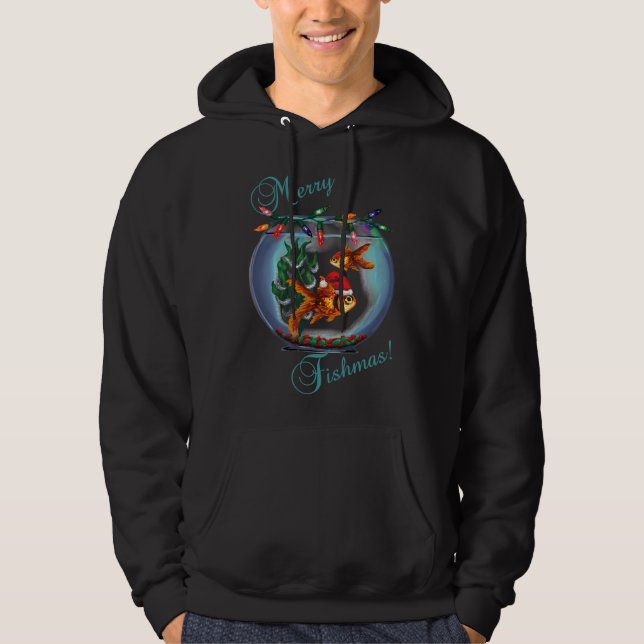 Merry Fishmas 347 Hoodie (Framsida)