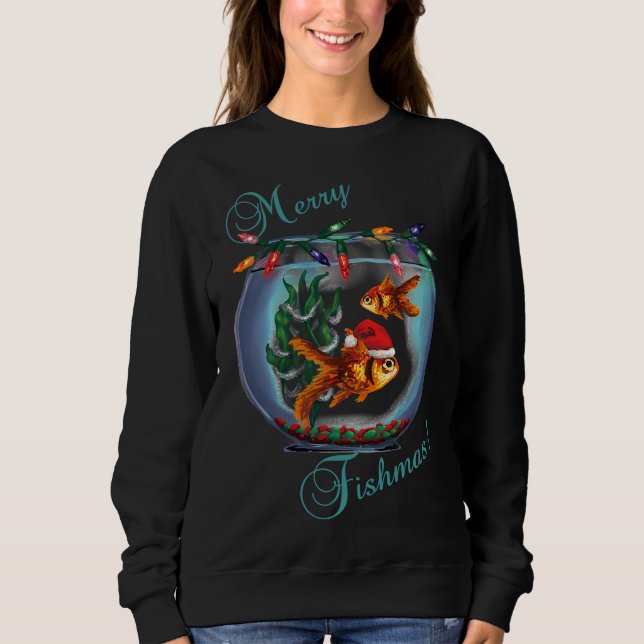 Merry Fishmas 347 T Shirt (Framsida)