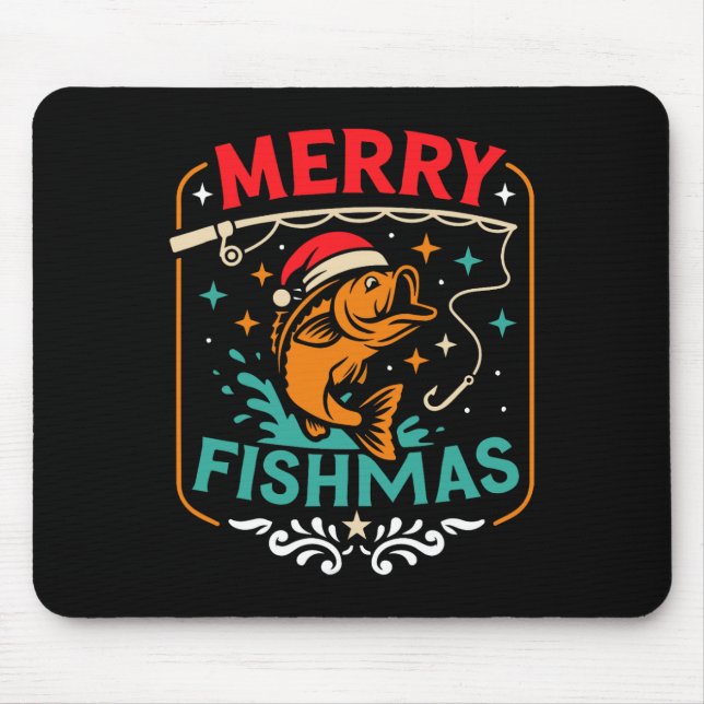 Merry Fishmas B Fish jul Ugly Sweater Julafton F Musmatta (Framsidan)