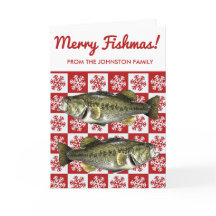 Merry Fishmas Bass Fishing Snowflake Helgdag