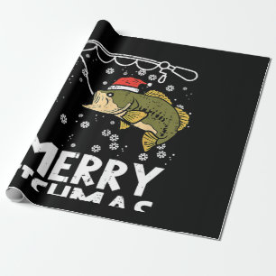Merry Fishmas Fish Fishing Presentpapper