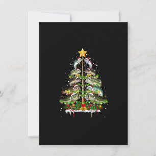 Merry Fishmas Funny Fish Julgran Ljus Fis Inbjudningar