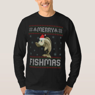 Merry Fishmas Lung Ugly God Jul Sweater Fish T Shirt