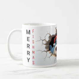 Merry Fishmas lustik haj christmas Kaffemugg