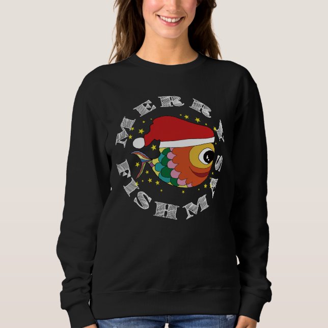 Merry Fishmas T Shirt (Framsida)