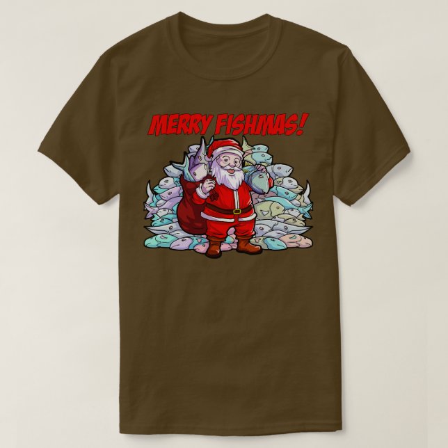 Merry Fishmas T Shirt (Design framsida)