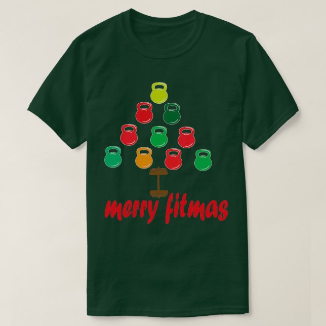 Merry Fitmas (2) T Shirt (Design framsida)