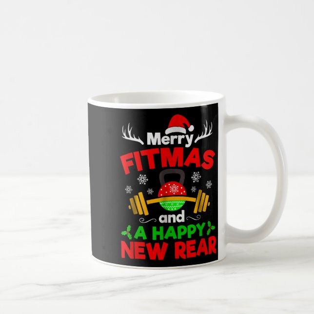 Merry Fitmas And A Happy New Year  Kaffemugg (Höger)