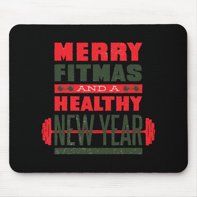 Merry Fitmas And Happy New Rear Fitness Funny Xmas Musmatta (Framsidan)