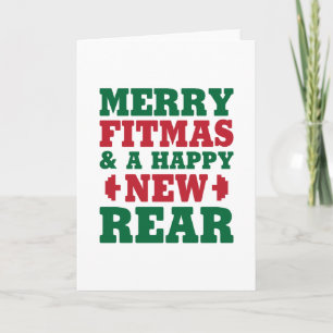 Merry Fitmas Helgkort