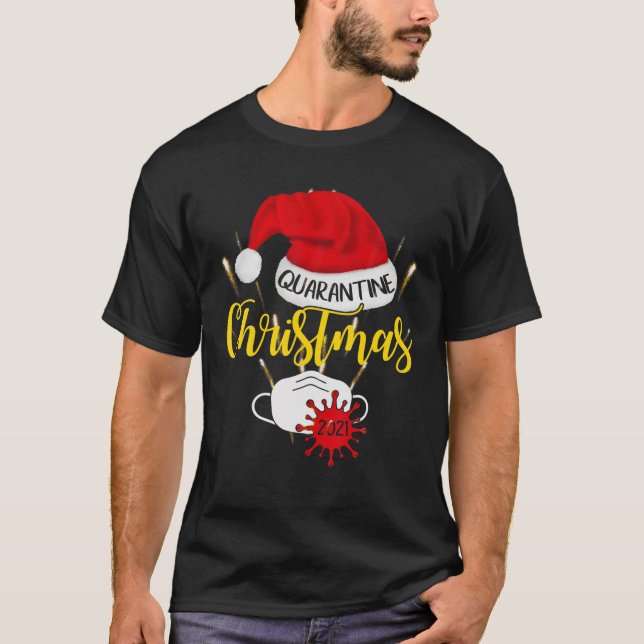 Merry Fitmas och Gott nytt år Funny T Shirt (Framsida)