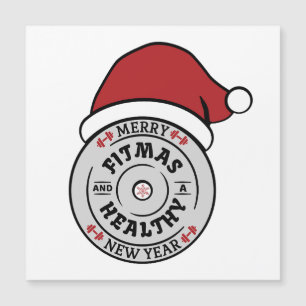 Merry Fitmas och Healty-nyårskort