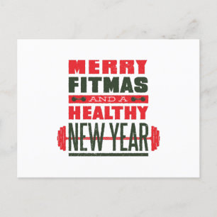 Merry fitmas vykort