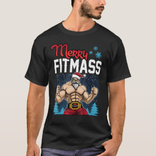Merry Fitmass - Funny Workout Gym Trainer Bodybuil T Shirt