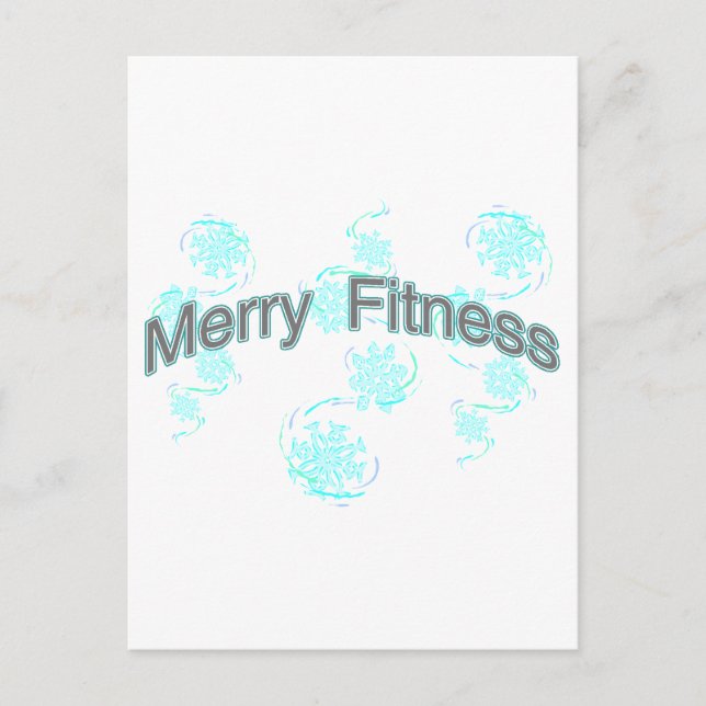 Merry Fitness Helg Vykort (Framsida)