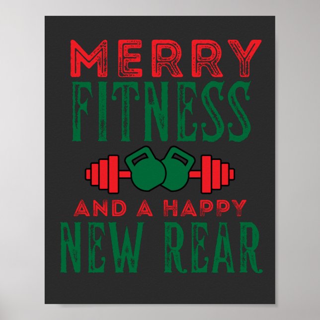 Merry Fitness och en ny Roligt i Lycklig Poster (Framsidan)