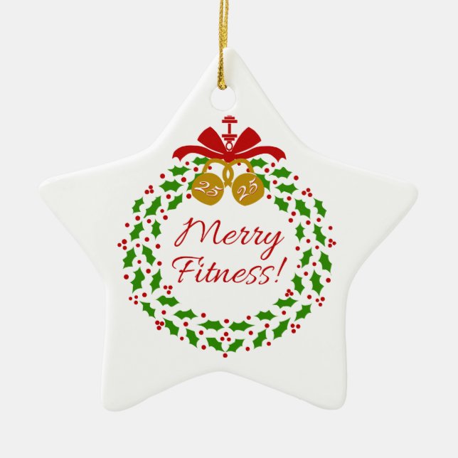 Merry Fitness Personlig Star Ornament (Framsidan)