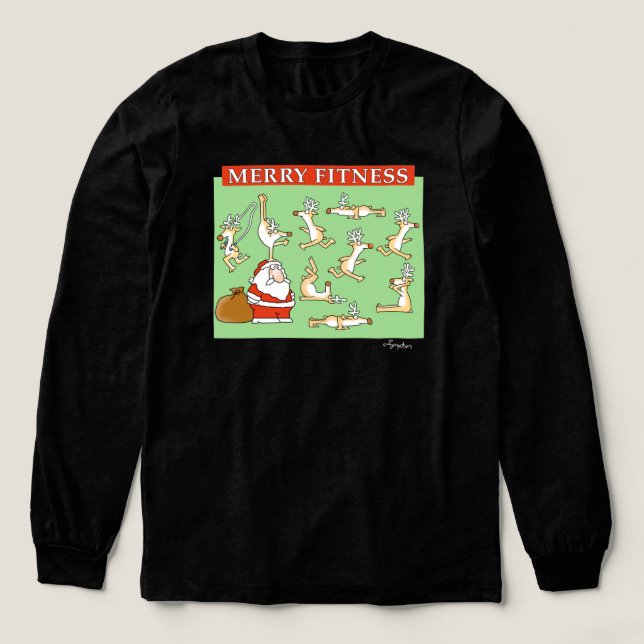 Merry Fitness tränare av Sandra Boynton T Shirt (Design framsida)