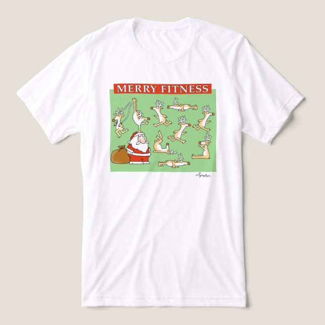 Merry Fitness tränare av Sandra Boynton T Shirt (Design Framsida)