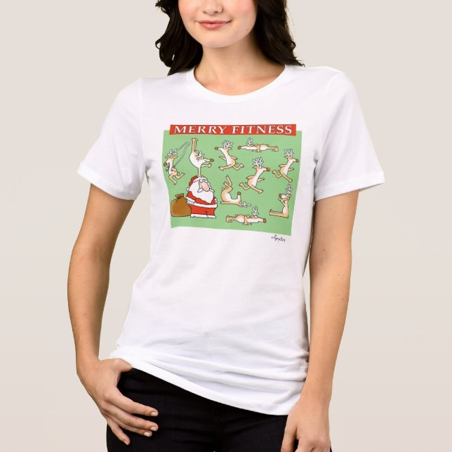 Merry Fitness tränare av Sandra Boynton T Shirt (Framsida)