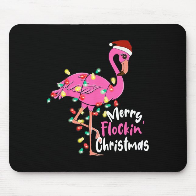 Merry Flocking jul Flamingo Julafton Musmatta (Framsidan)