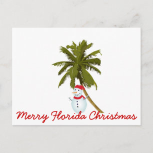 Merry Florida jul Helg Vykort