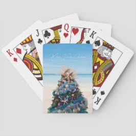 Merry Florida jul Tropical Beach Holiday Tree Casinokort