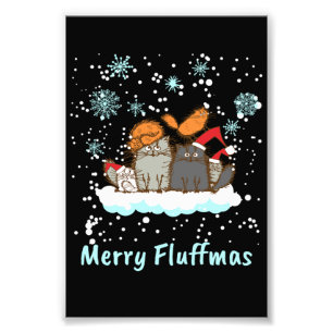 Merry Fluffmas julklat Julklapp Fototryck