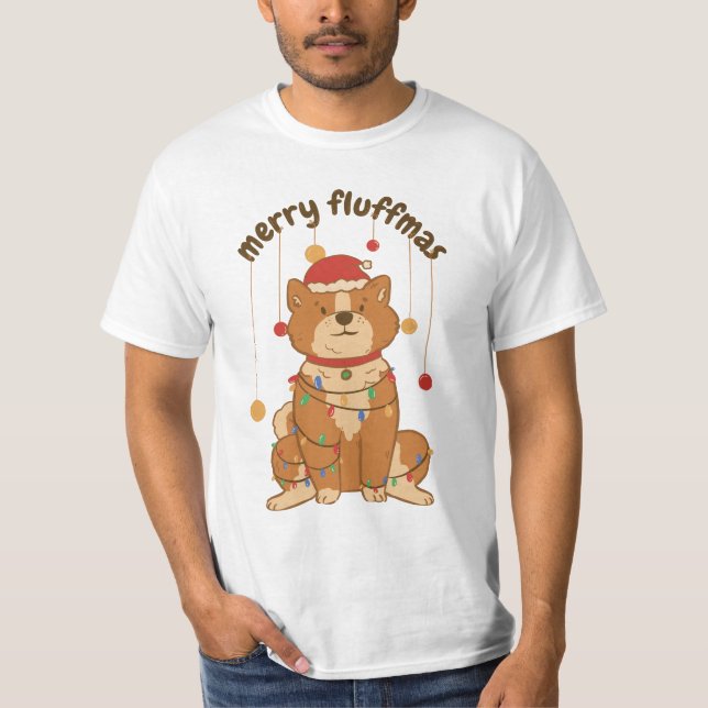 Merry Fluffmas T Shirt (Framsida)