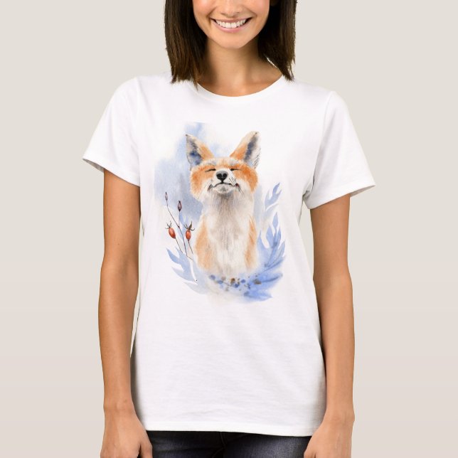 Merry Foxmas T Shirt (Framsida)