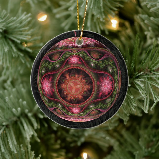 Merry Fractal Art Ornament (Träd)