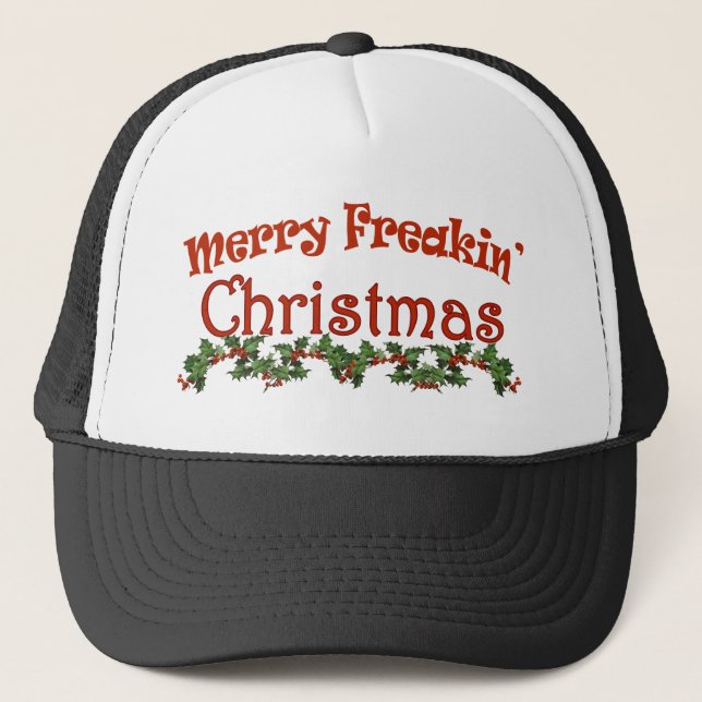 merry freakin julafton truckerkeps (Framsida)