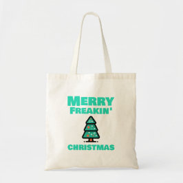 Merry Freakin's jul Tote Bag Tygkasse